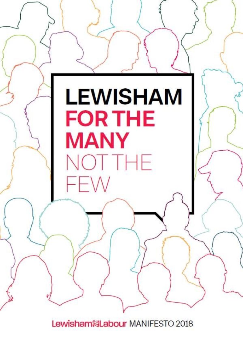 Lewisham Labour Manifesto frontpage