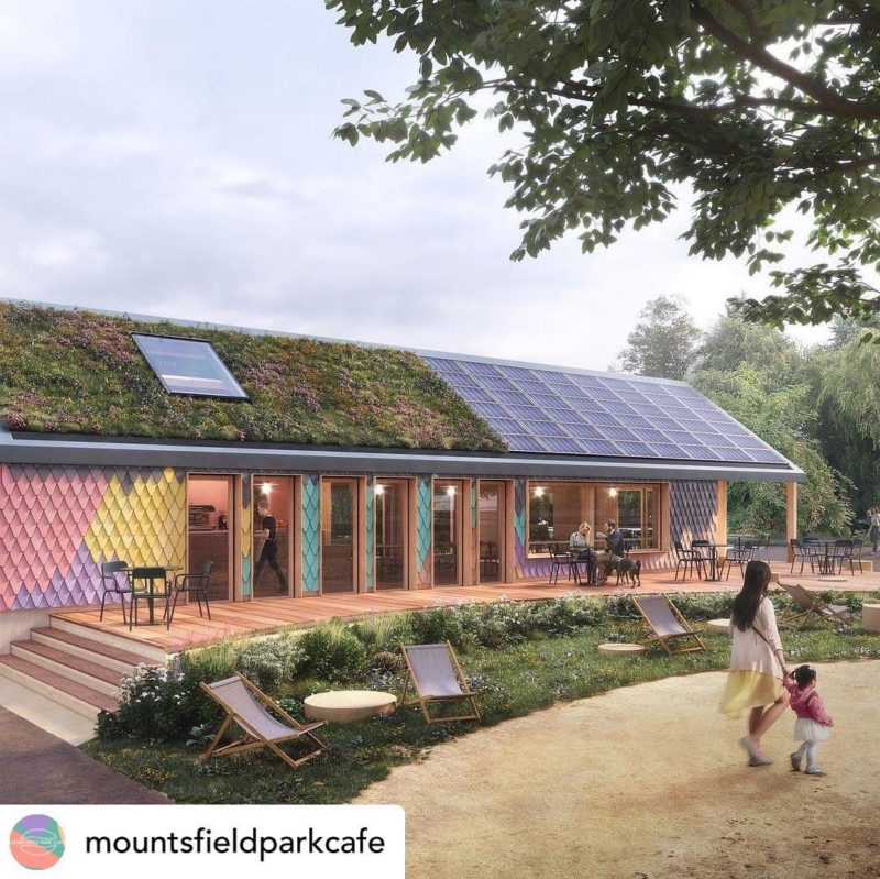 New Mountsfield Park café Architectural CGI 
